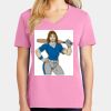 Ladies Core Cotton V Neck Tee Thumbnail