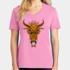 Ladies Core Cotton V Neck Tee Thumbnail