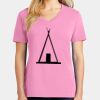 Ladies Core Cotton V Neck Tee Thumbnail