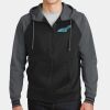 Sport Wick ® Varsity Fleece Full Zip Hooded Jacket Thumbnail