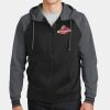 Sport Wick ® Varsity Fleece Full Zip Hooded Jacket Thumbnail