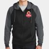 Sport Wick ® Varsity Fleece Full Zip Hooded Jacket Thumbnail